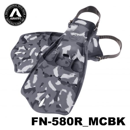 Aquatec ocean camo Jetfins FN-580S with Rubber strip